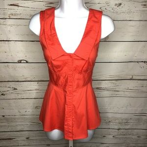 Anthropologie Odille Button Front Sleeveles Blouse